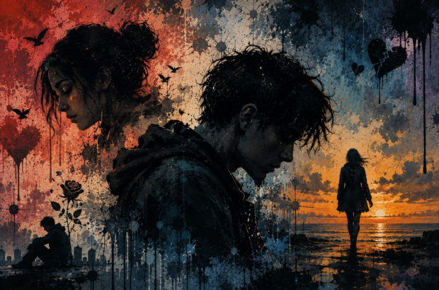 Um texto intenso sobre como o amor e a angústia caminham juntos, revelando a profundidade dos sentimentos e a dificuldade de desapegar de quem marcou a alma.