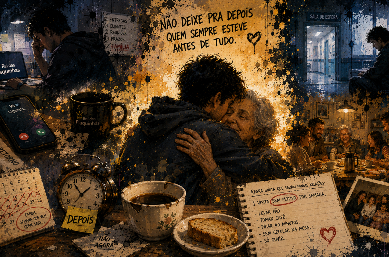 A gente encontra tempo para o trabalho, para os amigos e para tantas outras coisas. Mas será que está encontrando tempo para quem sempre esteve ao nosso lado?