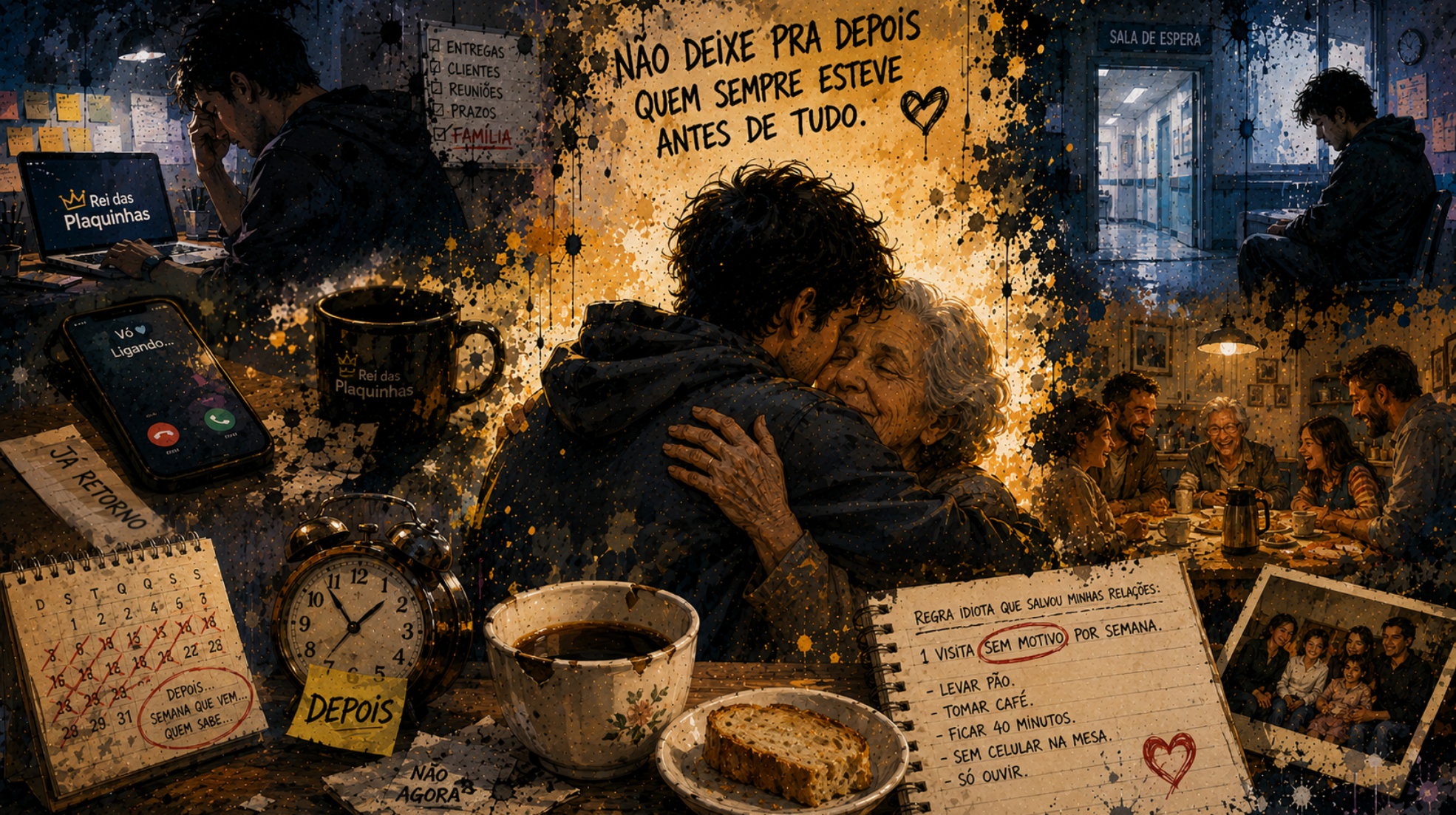A gente encontra tempo para o trabalho, para os amigos e para tantas outras coisas. Mas será que está encontrando tempo para quem sempre esteve ao nosso lado?